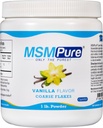 KALA TERVIS MSMPure Vanilla maitsestatud jämedad MSM pulbrihelbed - US-Made MSM liigeste tervise, naha välimuse ja juuste ja küünte toetamiseks - 1 lb, orgaaniline väävel