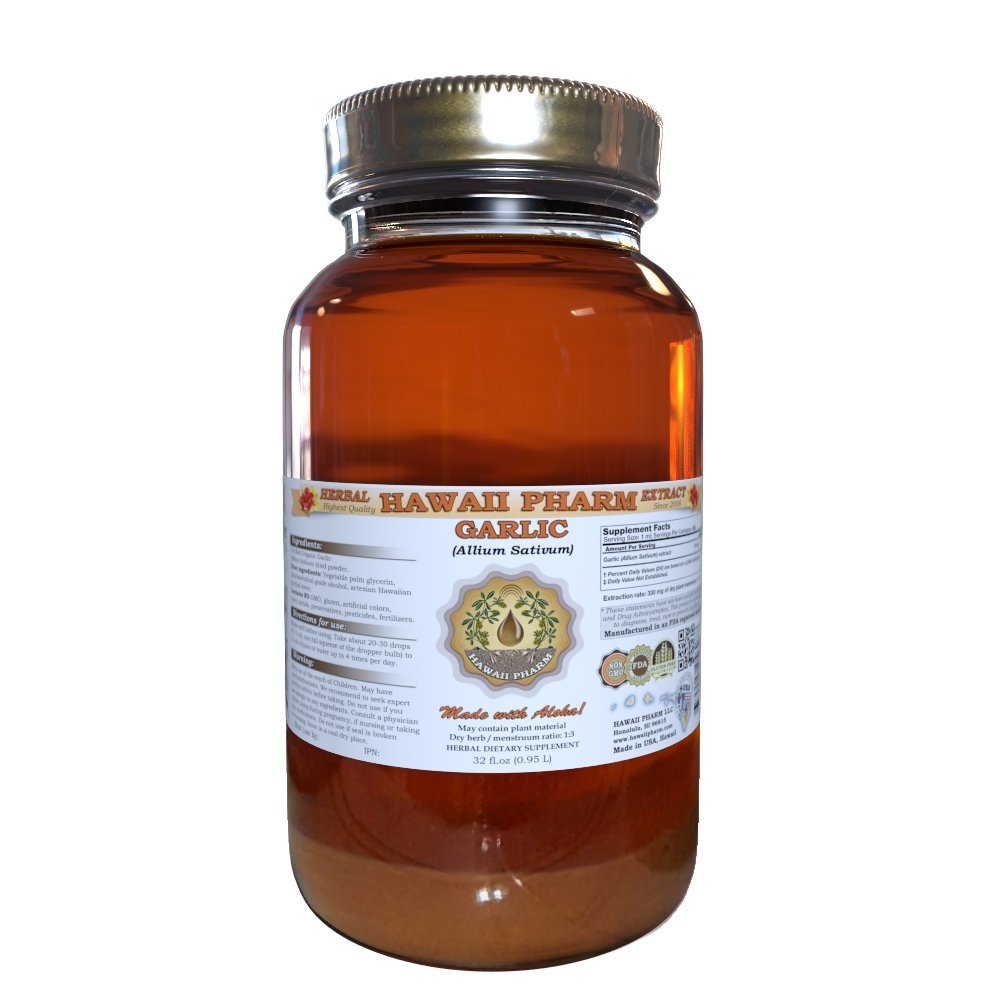 Hawaii Pharm küüslauk (Allium sativum) Vedel ekstrakt 32 Oz