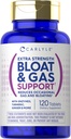 Carlyle Bloat & Gas Support meestele ja naistele | 120 tabletti | Extra tugevus pillid | Lisa ensüümid, kurkum, ingver & More | Mitte-GMO ja taimetoitlane valem