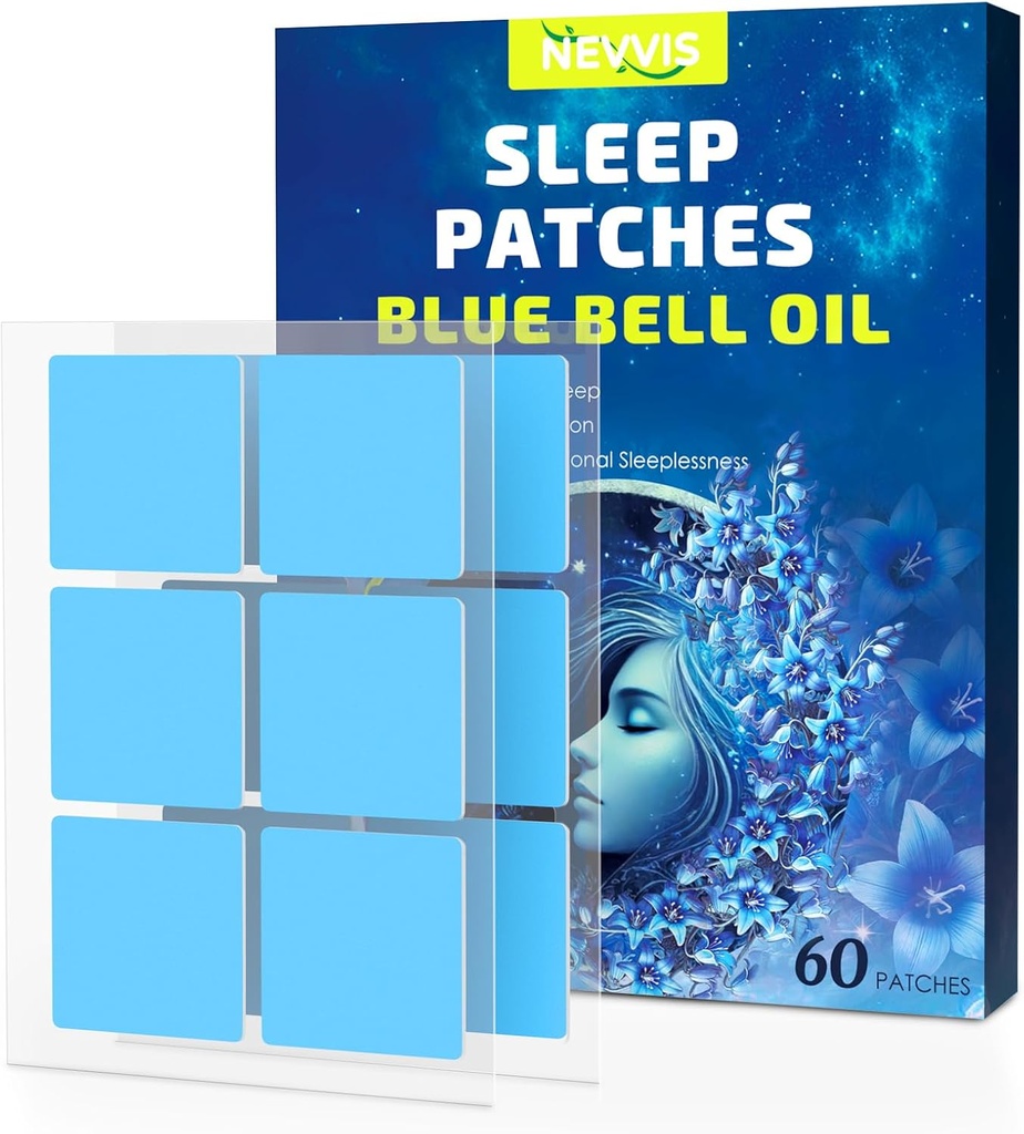 Sleep Patches, 60 Blue Bell Sleep Patches täiskasvanutele Extra Tugevus, Natural Plant Koostisosad Sleep Patch, Nahasõbralik ja Last All Night