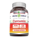 Amazing Formulas Curcumin Supplement | 700 Mg | 120 Veggie kapslid | Kurkum juure ekstrakt | Non-GMO | Gluteenivaba | Valmistatud USAs