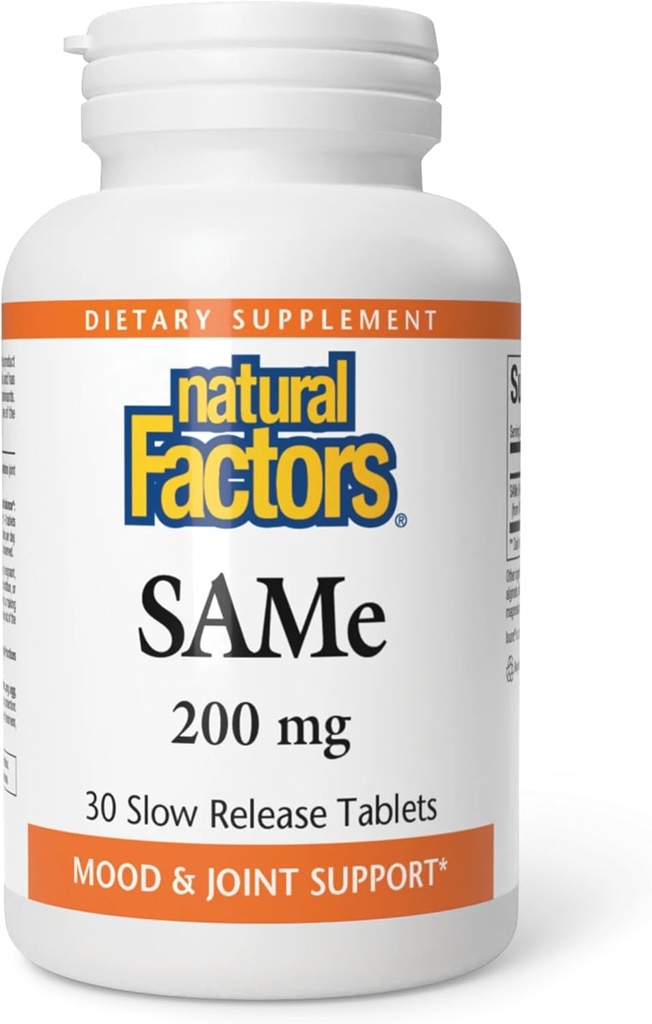 Looduslikud tegurid - sama 200 mg, ühine ja meeleolu tugi, 30 soolestiku kaetud tabletti