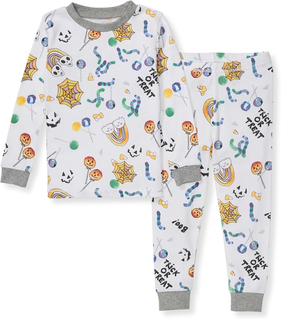 Burt's Bees Baby Infant, Little and Big Girls 2-Piece Long Sleeve Tee ja Pants Cotton Pajama komplekt