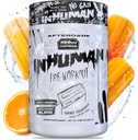 INHUMAN Pre-Workout Powder, Enhanced Mind-Muscle Connection, Jätkusuutlik Energia, Potent Nootropic Blend, Vegan, Gluteenivaba, Sojavaba, 400mg Kofeiin, No Crash, Orange Creamsics