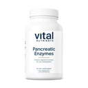 Vitaalsed toitained Pankrease ensüümid 1000mg (täistugevus) | Pankreatiini seedimise täiendus proteaasi, amülaasi ja lipaasiga | seedetrakti ensüümid | Gluteen, piimatooted ja sojavaba | 90 kapslit
