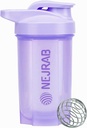 Proteiin Shaker Bottle - Ideaalne kohvi jaoks, valgupulber - 16 Oz - jõusaali jaoks Mixeri palliga - Shaker Cups valgu raputamiseks (Purpel)