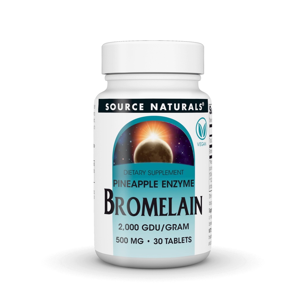 Allikas Naturals, Inc. Bromelain 500mg 2000GDU 30 tablett