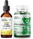 Wild & Organic Lung Cleanse Tinktuur 2 fl oz & Chlorophyll Gummies 60 Chews