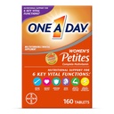 Üks päev Naiste Petites Multivitamiinid, Täiendus A-, C-, D-, E- ja Tsink Immuuntervise Toetus, B-vitamiinid, Biotiin, Folaat (foolhappena) & rohkem, Tablett, 160 loe