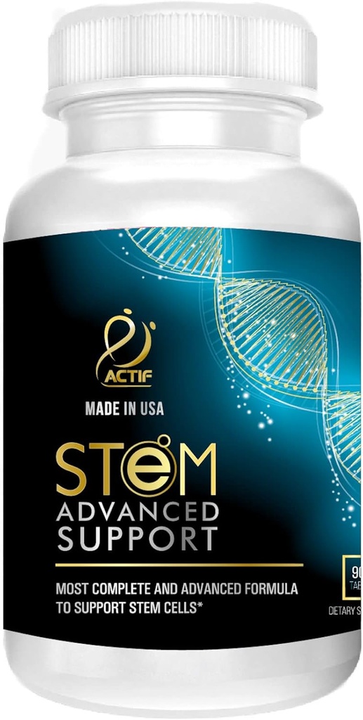 ACTIF STEM Cell Support - maksimaalne tugevus 10 + tüvirakkude faktoriga, mitte GMO, 2 kuu tarnimine, valmistatud USA-s