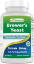 Parimad looduslikud, õllepärm, 7-1/2 teraviljad vitamiin B1, vitamiin B2, 1000 mg 240 tabletti (240 loendit (pakk 1))
