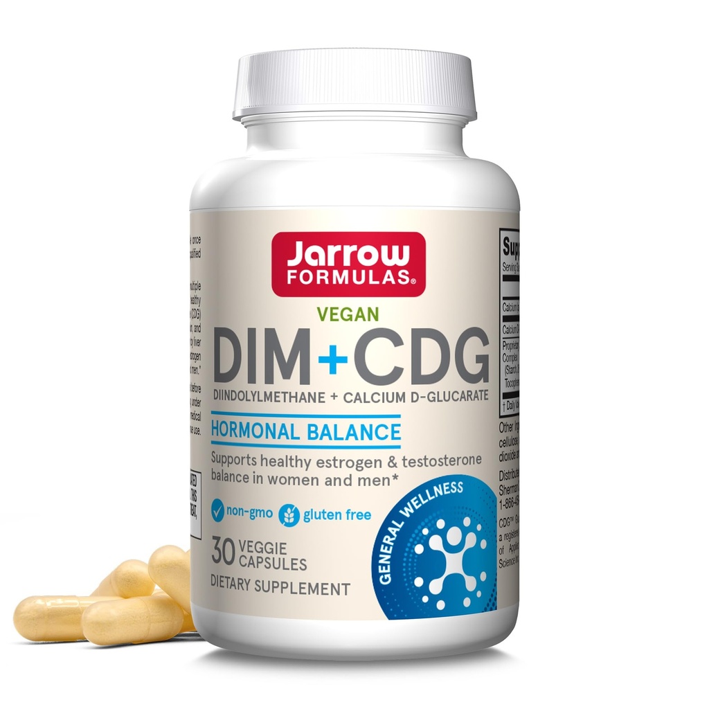 Kitsad valemid - DIM + CDG Veggie kapslid - 30 loend - DIM & CDG täiendus - hormoonide tasakaalu jaoks - mitte-GMO - gluteenivaba