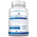 Heakskiidetud Teadus Anxietex Night - kergendada muret ja rahulolematust, magada hästi - Valerian, Passion Flower, Kummel - 30 kapslit - Vegan Supplement - valmistatud USA-s