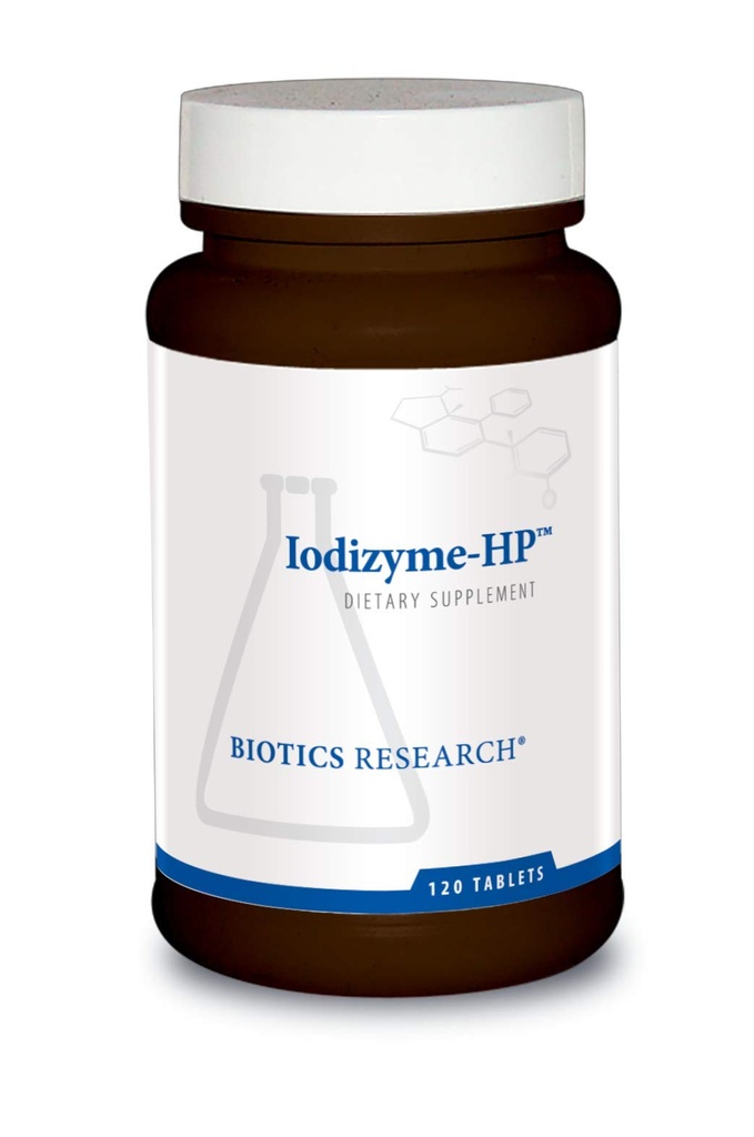 Biotics Research Iodizyme HP jood, kilpnäärme tugi, rakuline ainevahetus, edendab energiat, toetab ainevahetusfunktsiooni, T3, T4, TSH 120 tabletti