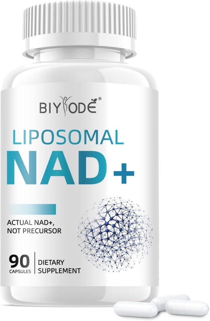 NAD-i täiendus koos liposomaalse resveratrooliga - 900 mg NAD-i kiirendaja koos Quercetin Fütosoomiga energia, fookuse ja tervisliku vananemise jaoks - rakkude tugi täiskasvanutele 30+ - 80 kapslit, 40-päevane pakkumine