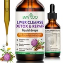 Maksapuhastus Detox & Remont Vedeliktilgad - 2000mg Piimaohakas, Dandelion Juur, Artišokk, Silümariini ekstrakt, & Kurkumürgid - Vegan, Non-GMO - 2 Fl Oz (60ml) Pudel