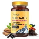 Himaalaja Shilajit - kompleks Ashwagandha, Mace, Gokshura, Cinnamon & Piperine | Energia, Vitality & 85+ Jälje mineraalid, Shilajit meestele, Shilajit naistele, regulaarne annus - 150 kapslit