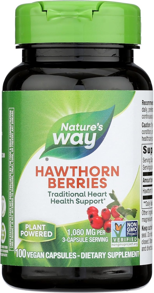 Natures Way Hawthorn Marjad, 510mg 100 kapslit