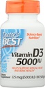 Parim vitamiin D3 5000IU, mitte-GMO, 180 Softgel (pakk 1)