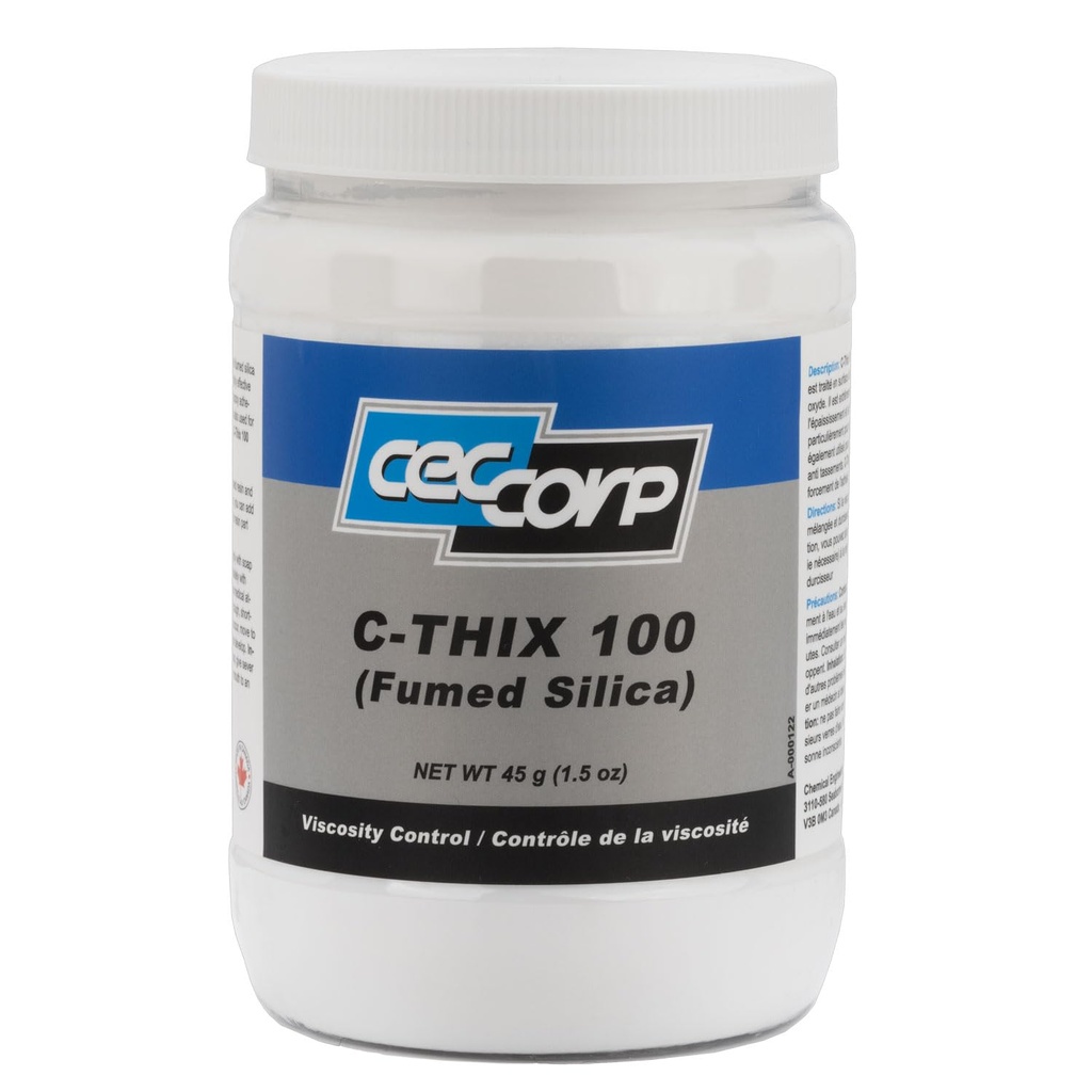 CECCORPi sulatatud ränidioksiid C-THIX 100 (1 kvartal / 946 ml) - äärmiselt peen, hüdrofoobne, amorfne valge pulber väga kõrge puhtusega