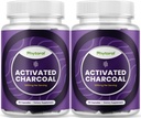 Aktiveeritud söepillid Detox & Cleanse - puhastav kookospähklikapslid 1200 mg ühe serveerimise puhumiseks Relief - Active Detoxification Supplement for Body & Gut Health - 90 Count - 2 Pack