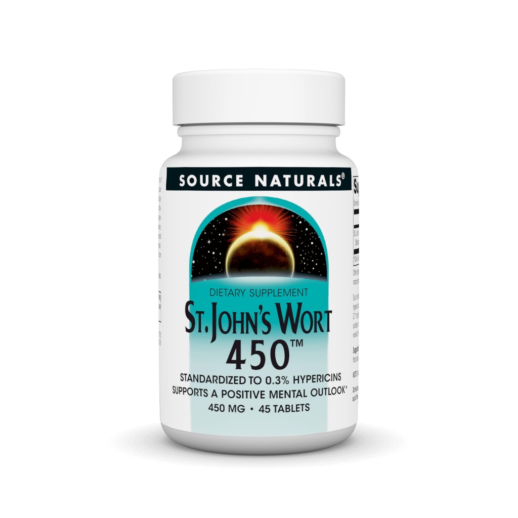 Naistepuna 450 mg toetab positiivset vaimset väljavaadet - 45 tabletti