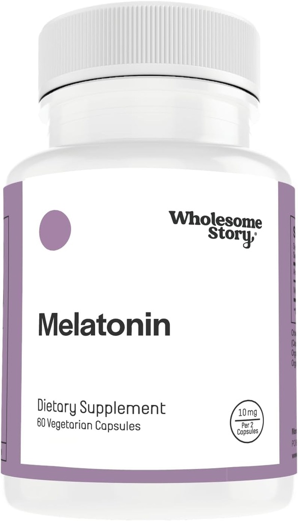 Melatoniin 10mg täiskasvanutele puhkamiseks, lõõgastumiseks ja hormoonide tasakaaluks | Melatonina para Adultos | Melotiin | 60 melatoniin 10 mg kapslid | 5 mg kapsli kohta | 30 päeva pakkumine