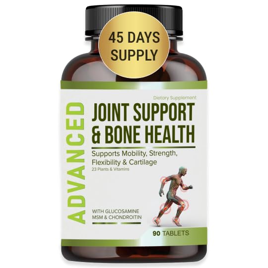 NutraPro Glükosamiin Chondroitin MSM Joint Relief Supplements & Bone Health - põlve ja liigeste abistamine, luu tugevus, liigeste tervis, liikumine, paindlikkus, tugevus ja mugavus.45 päeva serveerimine