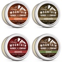 Beard Balm Variety Pack - 4 looduslikku proovi (1 oz iga) argaaniaõli, sheavõi, kookosõli ja Jojoba õli - rikas vitamiine ja mineraale