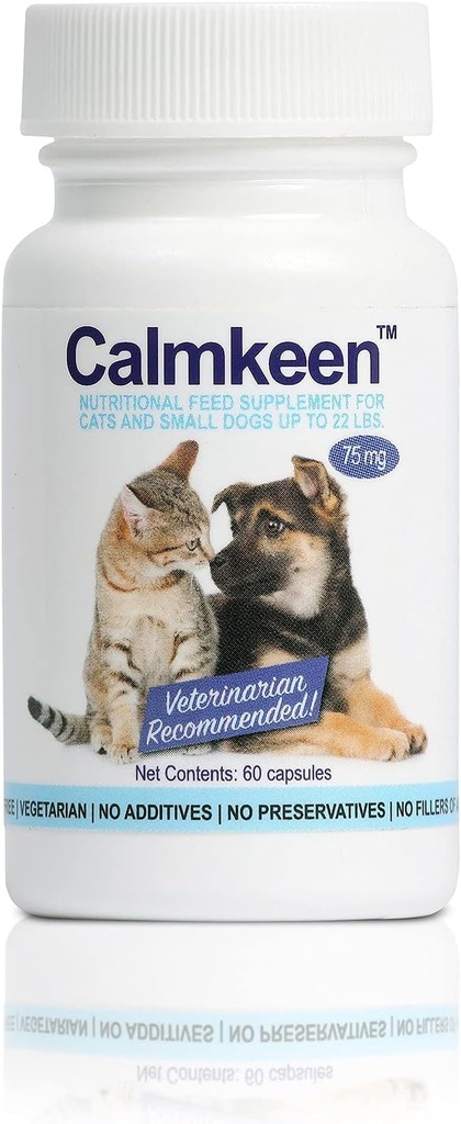75 mg 60 Count Nutritional Supplement väikestele koertele ja kassidele kuni 22 naela (varem Calmkene)