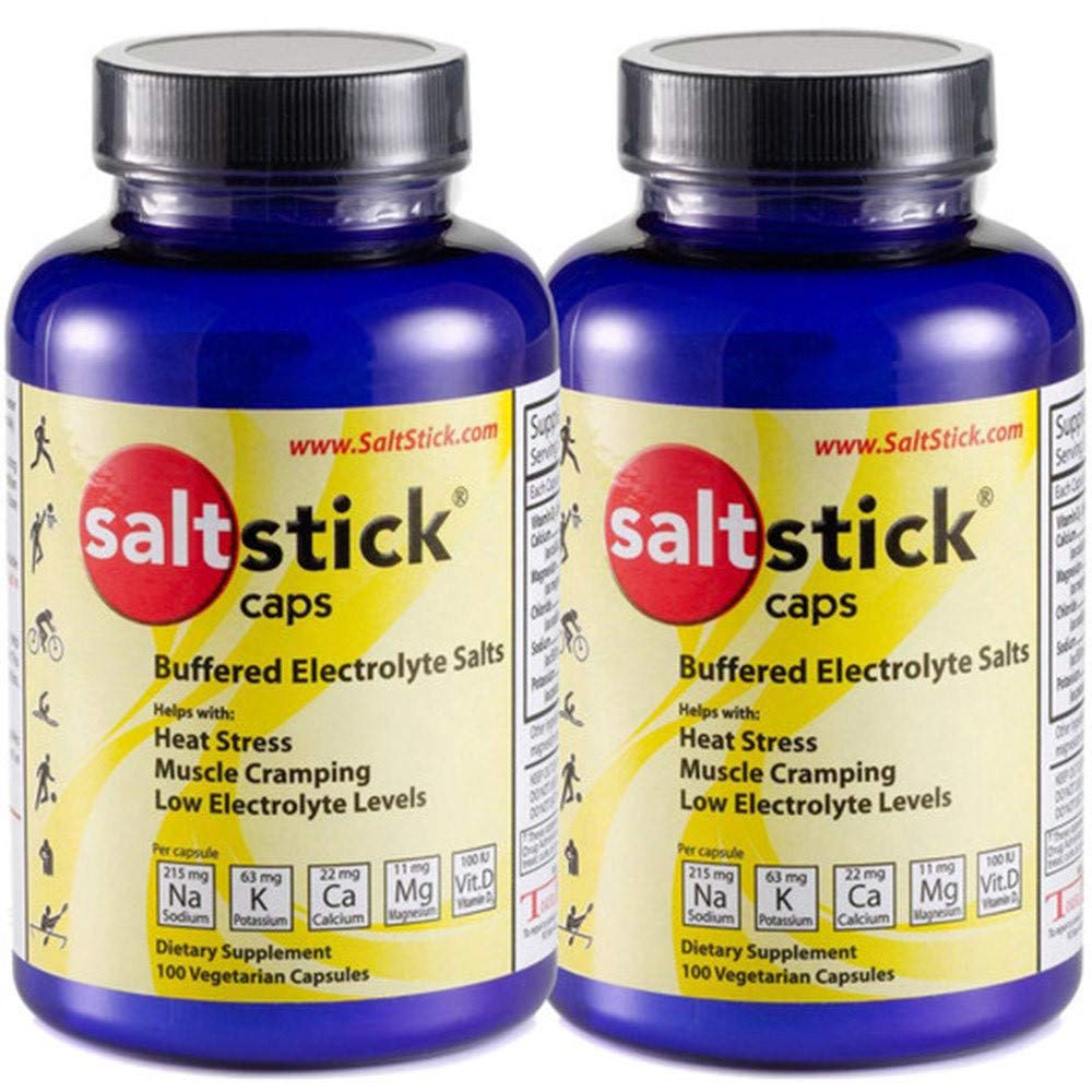 SaltStick kapslid Elektrolüütide asendamine 100 loendurit (200 kapslit) (pakendamine võib varieeruda)