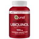 Qunol Ubikinol CoQ10 100mg Softgels, Mega Ubikinol 100mg - Superior Imendumine - koensüümi Q10 aktiivne vorm südame tervise ja tervisliku vererõhu taseme jaoks - 2 kuu pakkumine - 60 loend