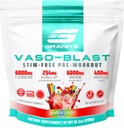 Granite Supplements Vaso Blast, Rainbow Candy Maitse, Stimulant-Free Pre Workout meestele ja naistele viinamarjade ekstrakt, Arginine Nitrit, & VasoDrive-AP Max Pump (20 Servings)