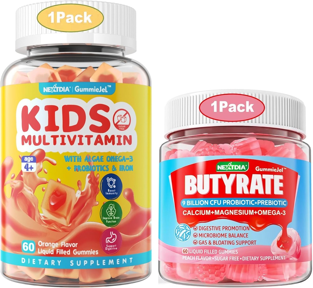 Lapsed Multivitamiini Kummid Raud + Butüraat Kummid Probiootikumid + Prebiootikumid + Postbiootikumid