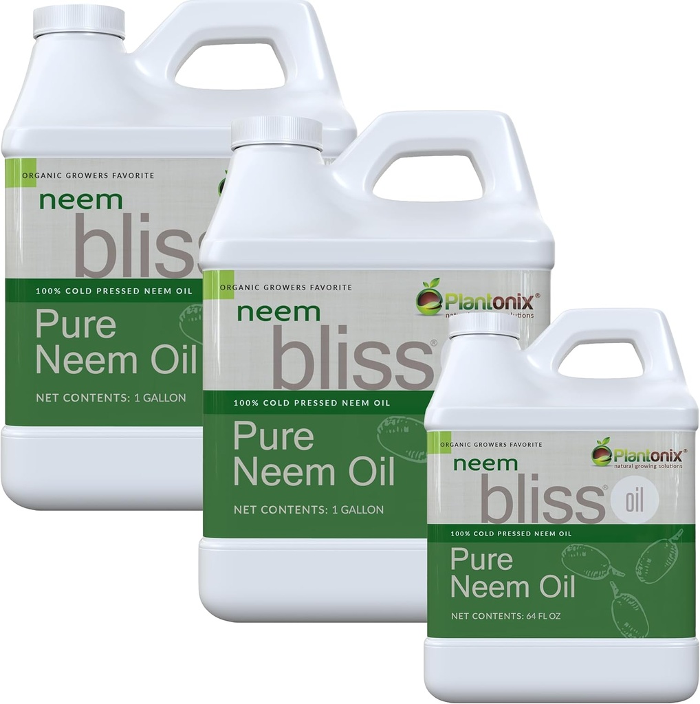 Neem Bliss (2.5 Gallons) - Puhas Neem õli kontsentraat - 100% külmpressitud Neem õli - Looduslik Neem õli kontsentraat - Puhas Neem õli ekstrakt - Rafineerimata Neem õli juustele - Neem Seed õli kontsentraat