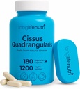 LongLifeNutri Cissus Quadrangularis 1200mg - 180 taimekapslit, tüviekstrakt liigesemugavuse jaoks, luu tugevus ja aktiivne liikuvus, suure tugevusega valem, 3-kuuline tarne, GMP sertifitseeritud, valmistatud USA-s