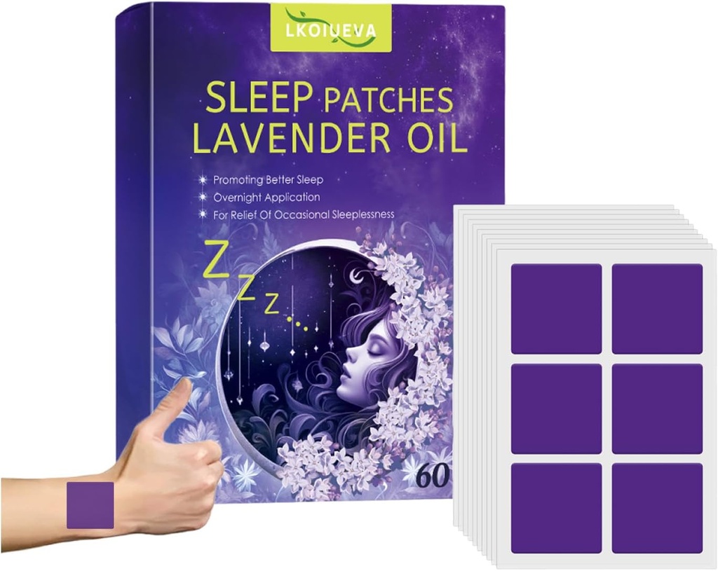 60 Tk Sleep Patches täiskasvanutele Extra Tugevus, Natural Sweet Dream Sleeping Patch naistele ja meestele, Kiiretoimeline Sleeping Aid Patches, Lihtne rakendada Deep Sleep Patches