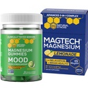 LOODUSLIKUD STAKID Magtech Magneesium Joogi Segu + Mood Magneesium Gummies Bundle - 4 Magneesiumi vormi - Aju Tervis, Lõõgastav & Stress Toetus * - 35 Servings