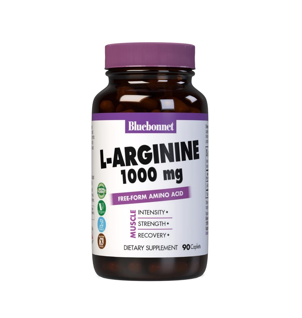 Bluebonnet L- Arginine 1000 mg kapslid, 90 loend