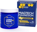 LOODUSLIKUD STAKID Magtech Magneesium Limonaadi Joogisegu + Lions Mane Seene Täienduskomplekt - Toetab Lõõgastust, Aju Tervist & Mälu * - 50 Servingut