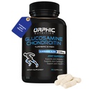 ORPHIC TOITRITION Glükosamiin Chondroiting MSM 2100MG (90 Caps) - ühine tugi täiendus meestele ja naistele * - toetab liigeste kõhre ja liikuvust