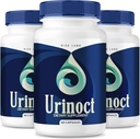 rize labs (3 Pack) Urinoct eesnäärme lisand, Urinoct põie tervis, Advanced Urinoct eesnäärme funktsiooni valem, Urinoc Organic Taimne segu ülevaated, Urinoct eesnäärme loputamine voolu (180 kapslit)