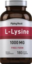 Torukivi L-lüsiin 1000mg | 180 Caplets | Vaba vorm | Taimetoitlane, GMO-vaba, Gluteenivaba