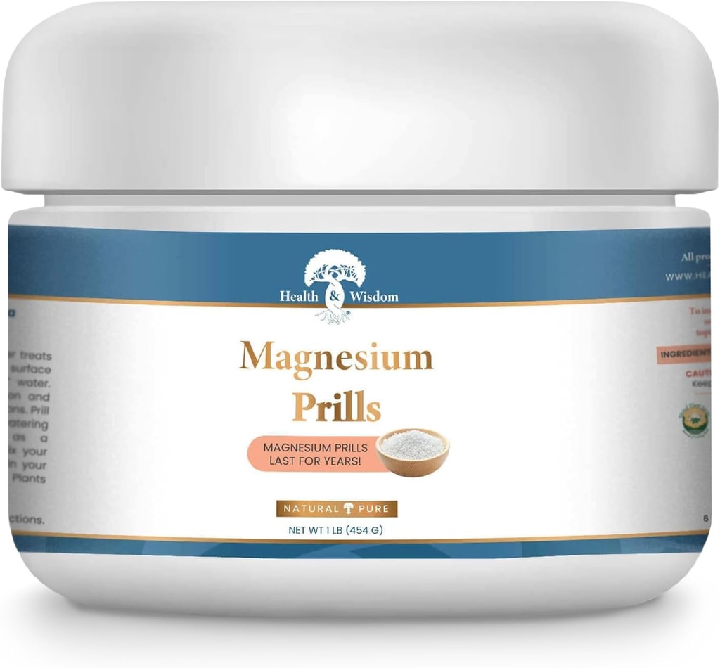 Tervis ja tarkus Magneesium Prillid - Struktureeritud Vee Seadmed, Magneesium Pesuhelmed, Topical Magnesium, Väärismineraal, Magneesium Vesi, Deioniseeritud Vesi, Magneesium Leotus - 16 Ounces
