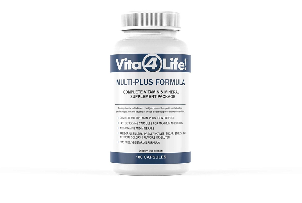 Bariaatrilised multivitamiinid, Multi-Plus valem (180 krahv)