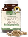 Lignans for Life Flaxseed ja SDG - Omega 3 rasvhapped, kiudained antioksüdandid - aitab parandada läikivat katet, seedetrakti ja südame tervist, 25 mg, 90 kapslit, 1 pakend
