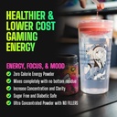Gamer Supps, GG Energy Red Vaarika (100 Servings) - Keto Sõbralik Mänguenergia ja Nootropic Blend, Suhkruvaba + Orgaaniline Kofeiin + Vitamiinid, Pulber Jook
