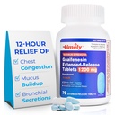 Time-CAP LABS, INC. Õigeaegne Guaifenesiin 1200 mg laiendatud vabanemisega tabletid - ootav lima leevendamine ja rindkere ummistuste leevendamine täiskasvanutele - kestab kuni 12 tundi - 70 loend